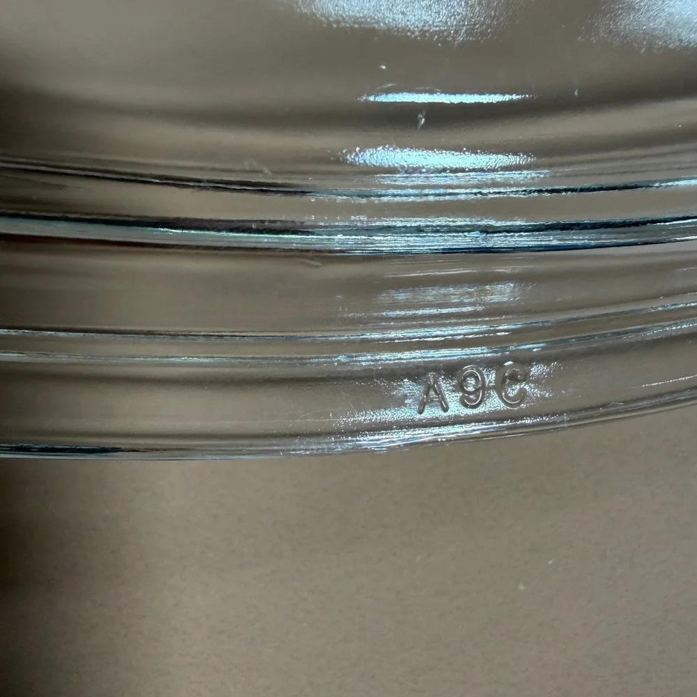 Vintage Pyrex Clear Glass Replacement Lid Cover A-9-C Square Dish Cookware